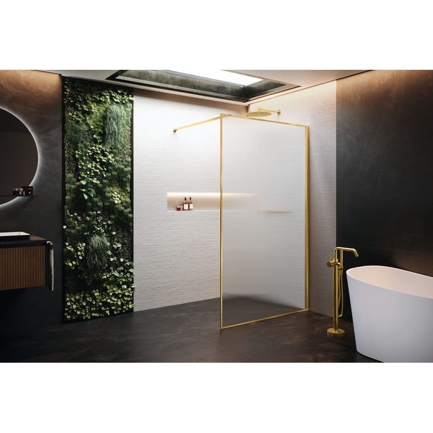 Hart Walk-in Børstet Messing