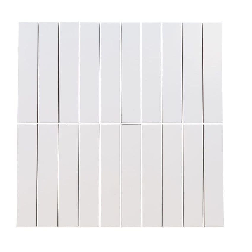 Modena White strips matt