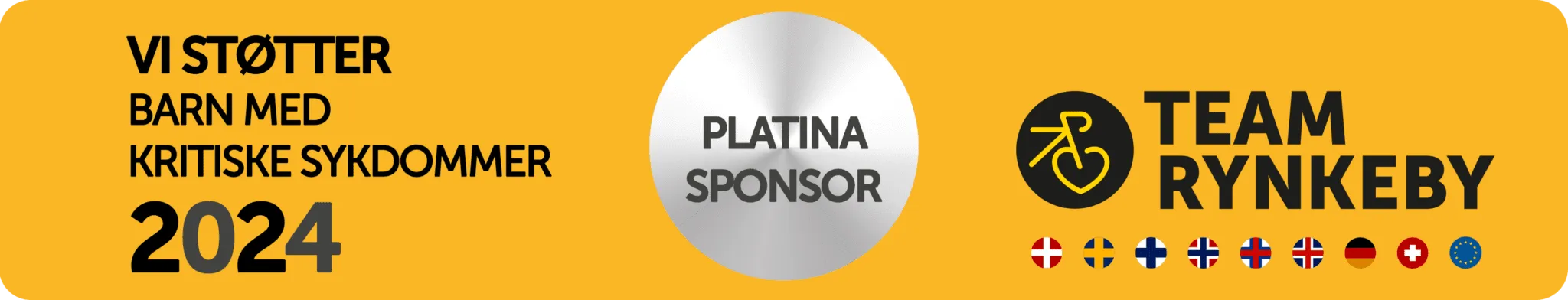 Platina sponsor av team rynkeby 2024