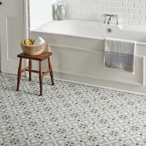 OS8741 Epoque White and Dark Grey on Grey miljo