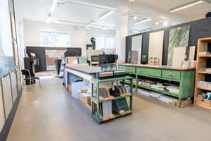 Bilder fra utstilling av butikk til Modena Vennesla